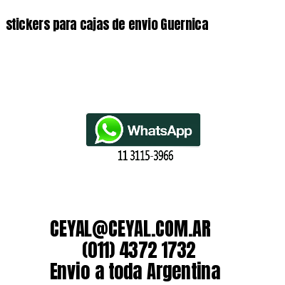 stickers para cajas de envio Guernica