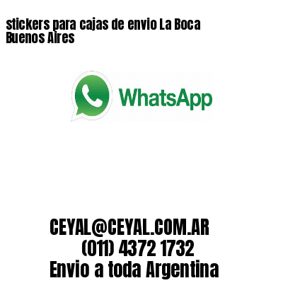 stickers para cajas de envio La Boca  Buenos Aires