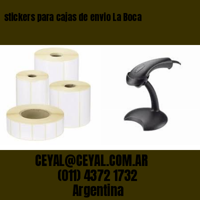 stickers para cajas de envio La Boca