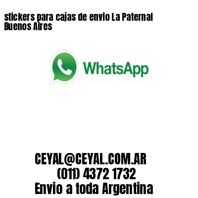 stickers para cajas de envio La Paternal Buenos Aires