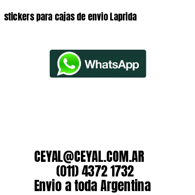 stickers para cajas de envio Laprida