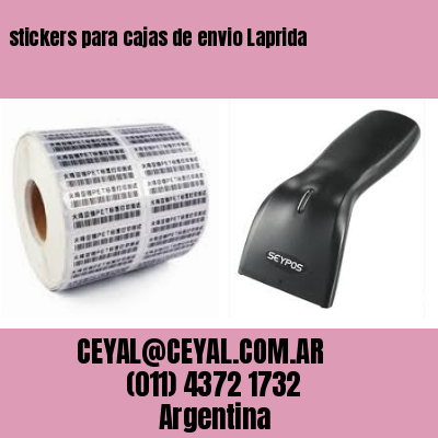 stickers para cajas de envio Laprida