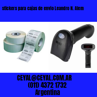 stickers para cajas de envio Leandro N. Alem
