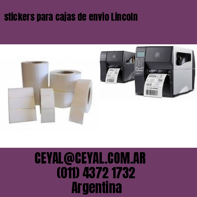 stickers para cajas de envio Lincoln