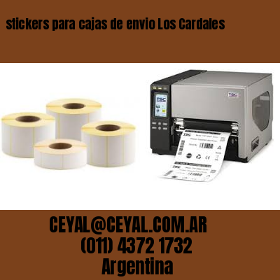 stickers para cajas de envio Los Cardales