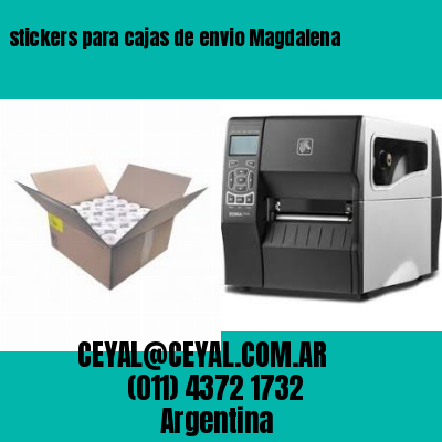 stickers para cajas de envio Magdalena