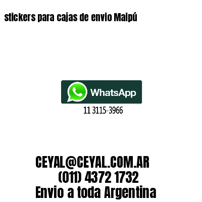 stickers para cajas de envio Maipú