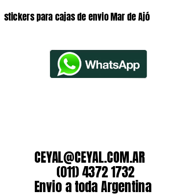 stickers para cajas de envio Mar de Ajó