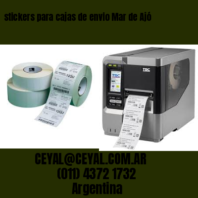 stickers para cajas de envio Mar de Ajó