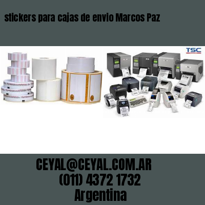 stickers para cajas de envio Marcos Paz