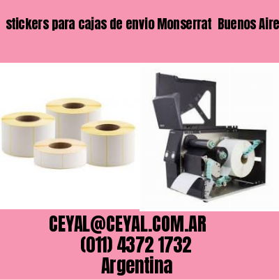 stickers para cajas de envio Monserrat  Buenos Aires