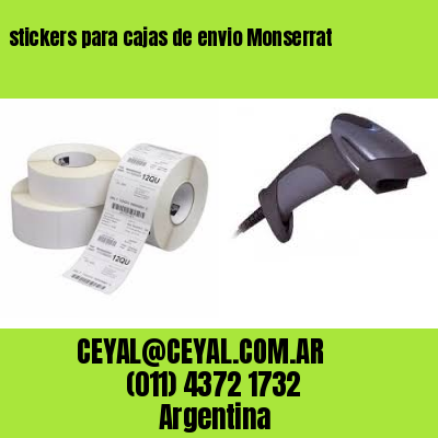 stickers para cajas de envio Monserrat