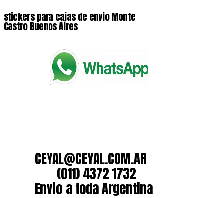 stickers para cajas de envio Monte Castro Buenos Aires