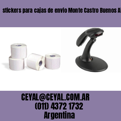stickers para cajas de envio Monte Castro Buenos Aires
