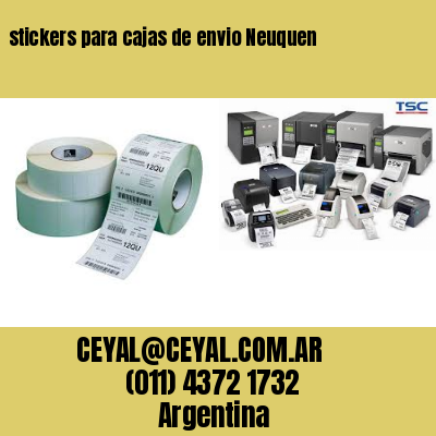 stickers para cajas de envio Neuquen