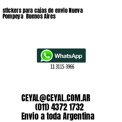 stickers para cajas de envio Nueva Pompeya  Buenos Aires