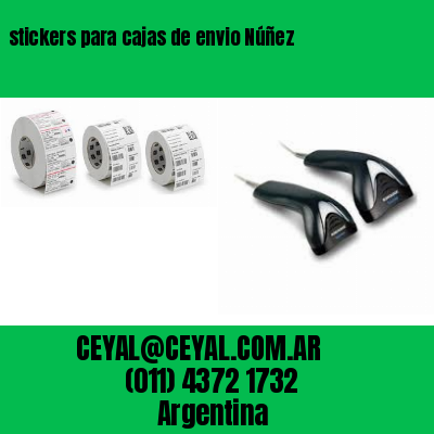 stickers para cajas de envio Núñez