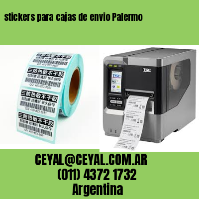 stickers para cajas de envio Palermo