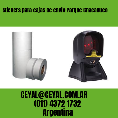 stickers para cajas de envio Parque Chacabuco