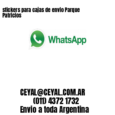 stickers para cajas de envio Parque Patricios
