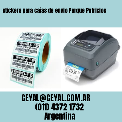stickers para cajas de envio Parque Patricios