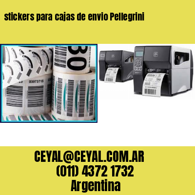 stickers para cajas de envio Pellegrini