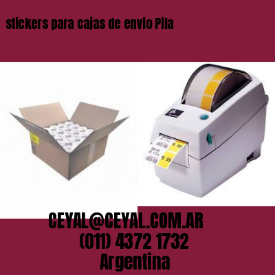 stickers para cajas de envio Pila