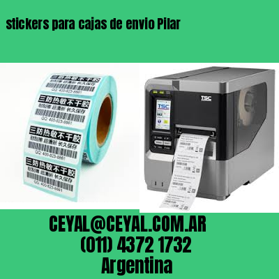 stickers para cajas de envio Pilar