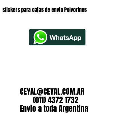 stickers para cajas de envio Polvorines
