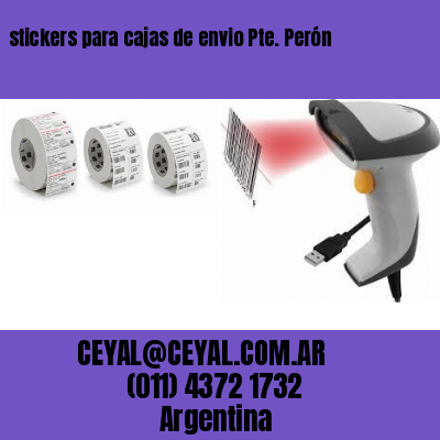 stickers para cajas de envio Pte. Perón