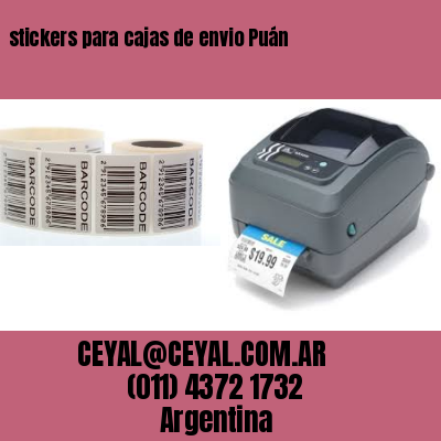 stickers para cajas de envio Puán