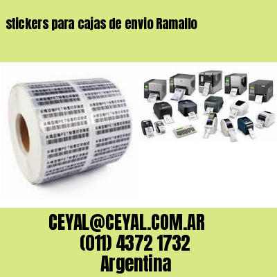 stickers para cajas de envio Ramallo