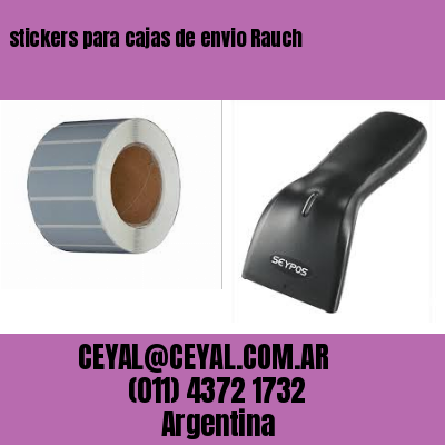 stickers para cajas de envio Rauch