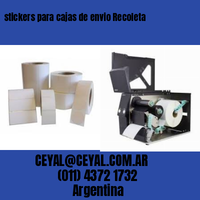 stickers para cajas de envio Recoleta