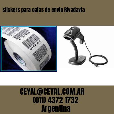 stickers para cajas de envio Rivadavia
