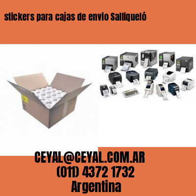stickers para cajas de envio Salliqueló