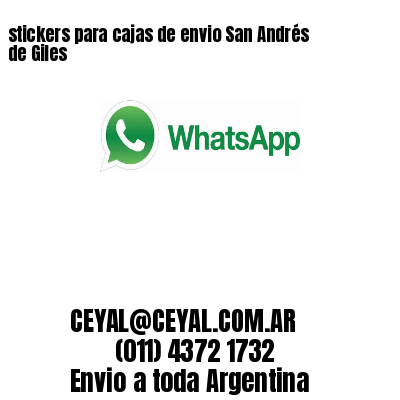 stickers para cajas de envio San Andrés de Giles
