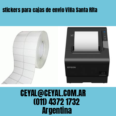 stickers para cajas de envio Villa Santa Rita