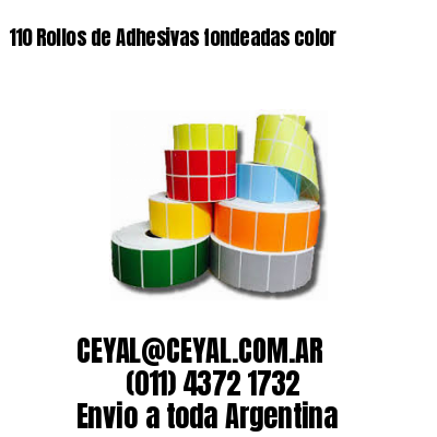110 Rollos de Adhesivas fondeadas color