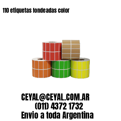 110 etiquetas fondeadas color