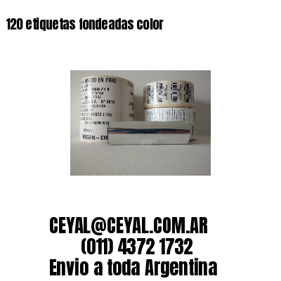 120 etiquetas fondeadas color 