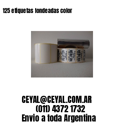 125 etiquetas fondeadas color 