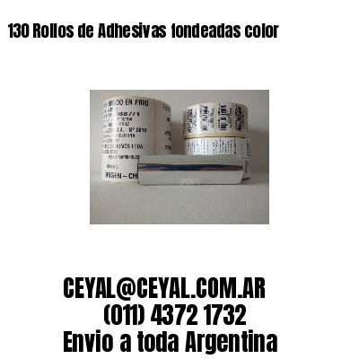 130 Rollos de Adhesivas fondeadas color