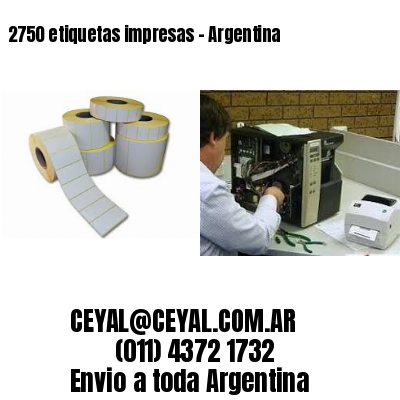 2750 etiquetas impresas – Argentina