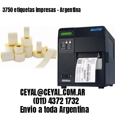3750 etiquetas impresas – Argentina
