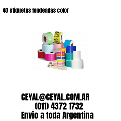 40 etiquetas fondeadas color