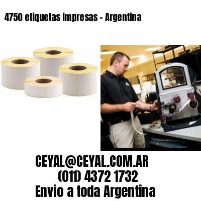 4750 etiquetas impresas – Argentina