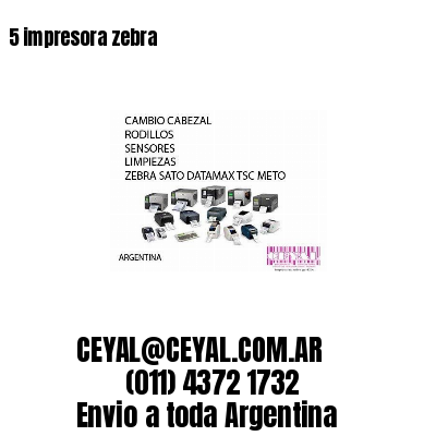 5 impresora zebra