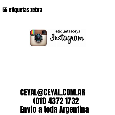 55 etiquetas zebra