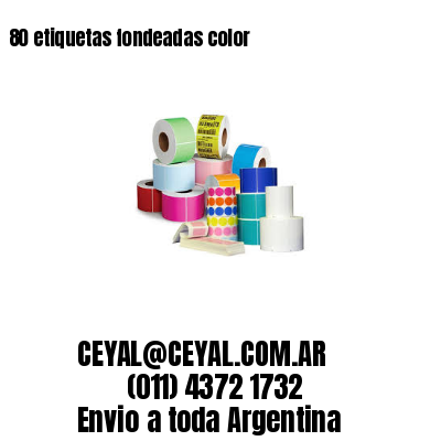 80 etiquetas fondeadas color